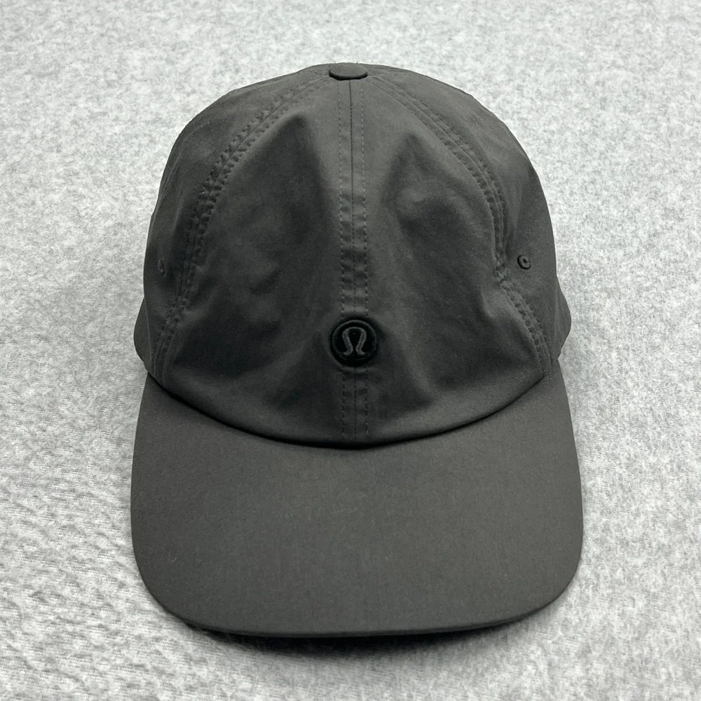 Lululemon Baller Hat Logo Women O/S Graphite Gray‎ Adjustable Strapback W9EBBS